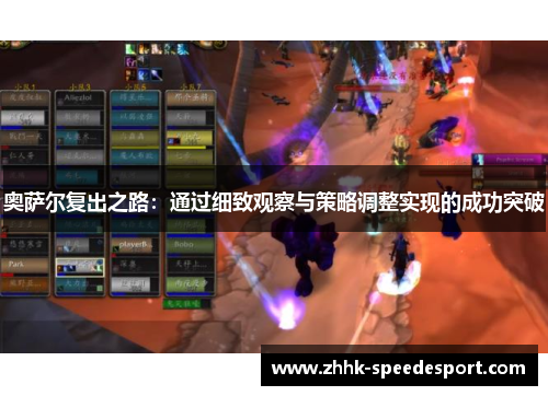 奥萨尔复出之路：通过细致观察与策略调整实现的成功突破